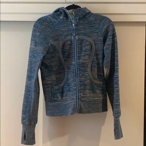 Lululemon striped blue hoodie full zip
